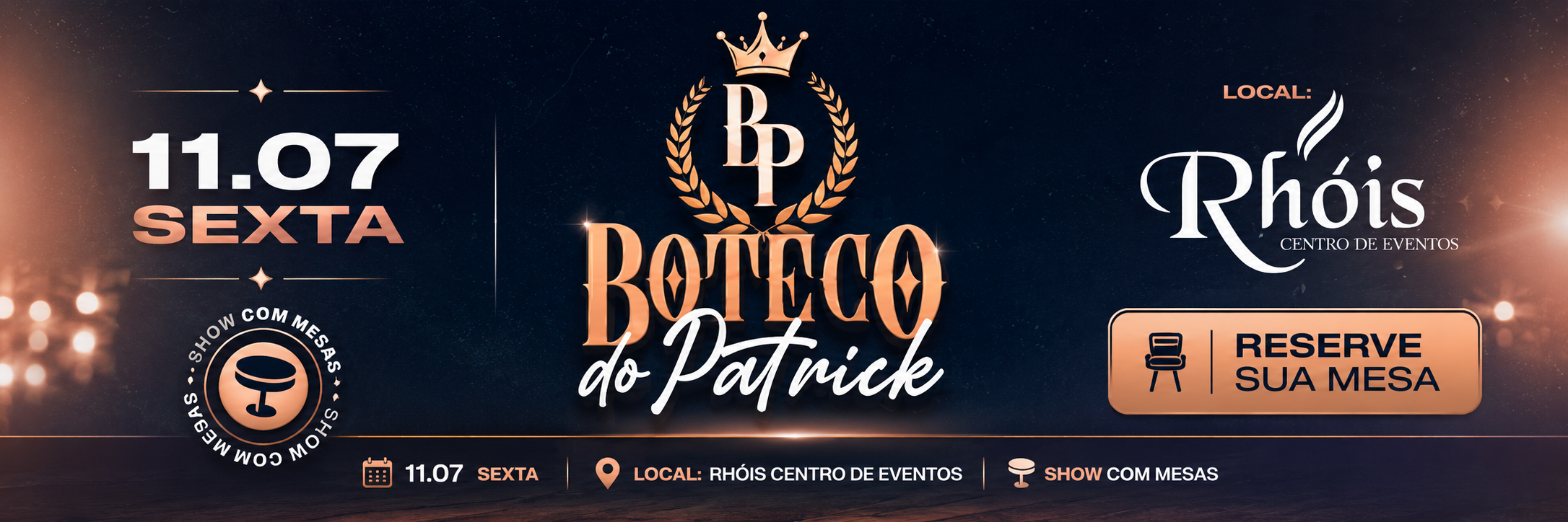 Banner de Boteco do Patrick 2026